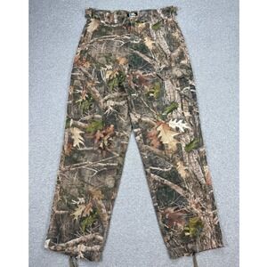 Ridge Hunter Cargo Pants Men's Small Camo Ripstop Cinch Hunting Outdoor